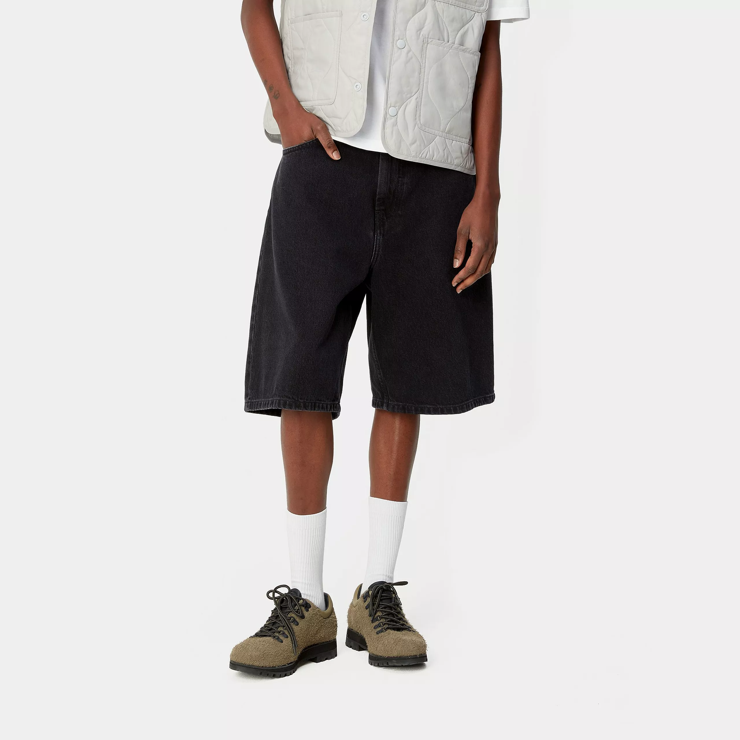 Carhartt Wip W' Brandon short black stone washed