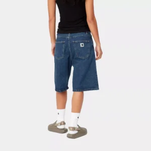 Carhartt Wip W' Brandon short blue stone washed