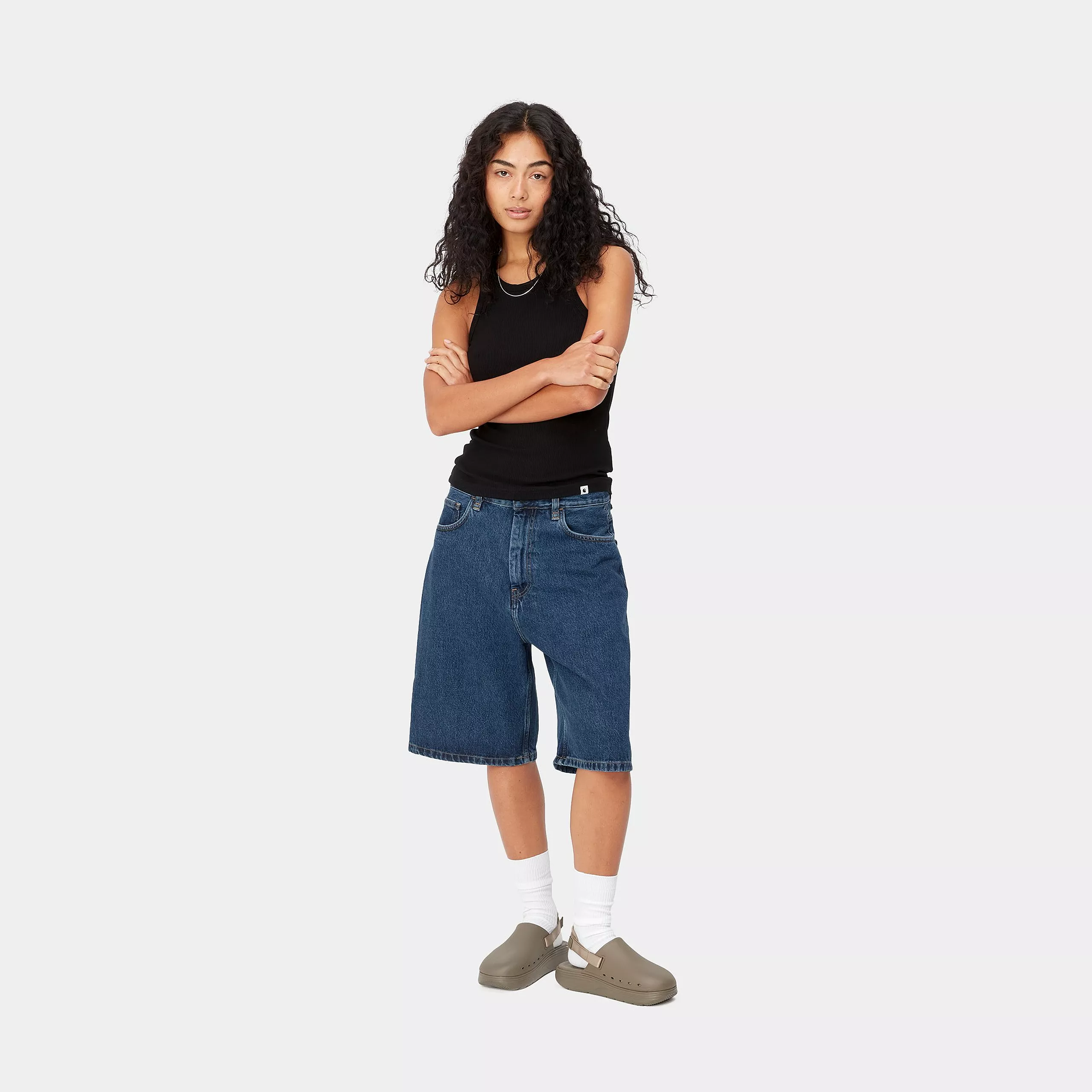 Carhartt Wip W' Brandon short blue stone washed