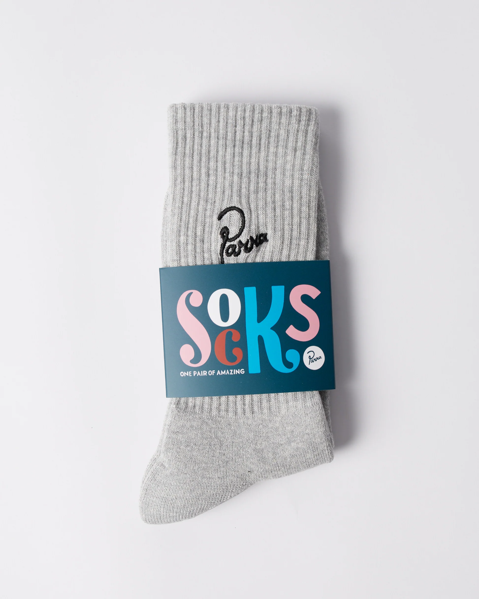 By Parra Signature Crew Socks Grey