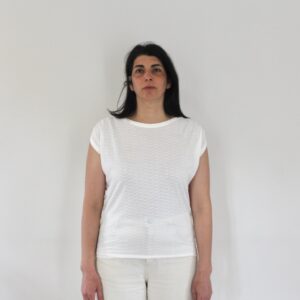 Sessun T-shirt Sixto jacquard Fleur de sel