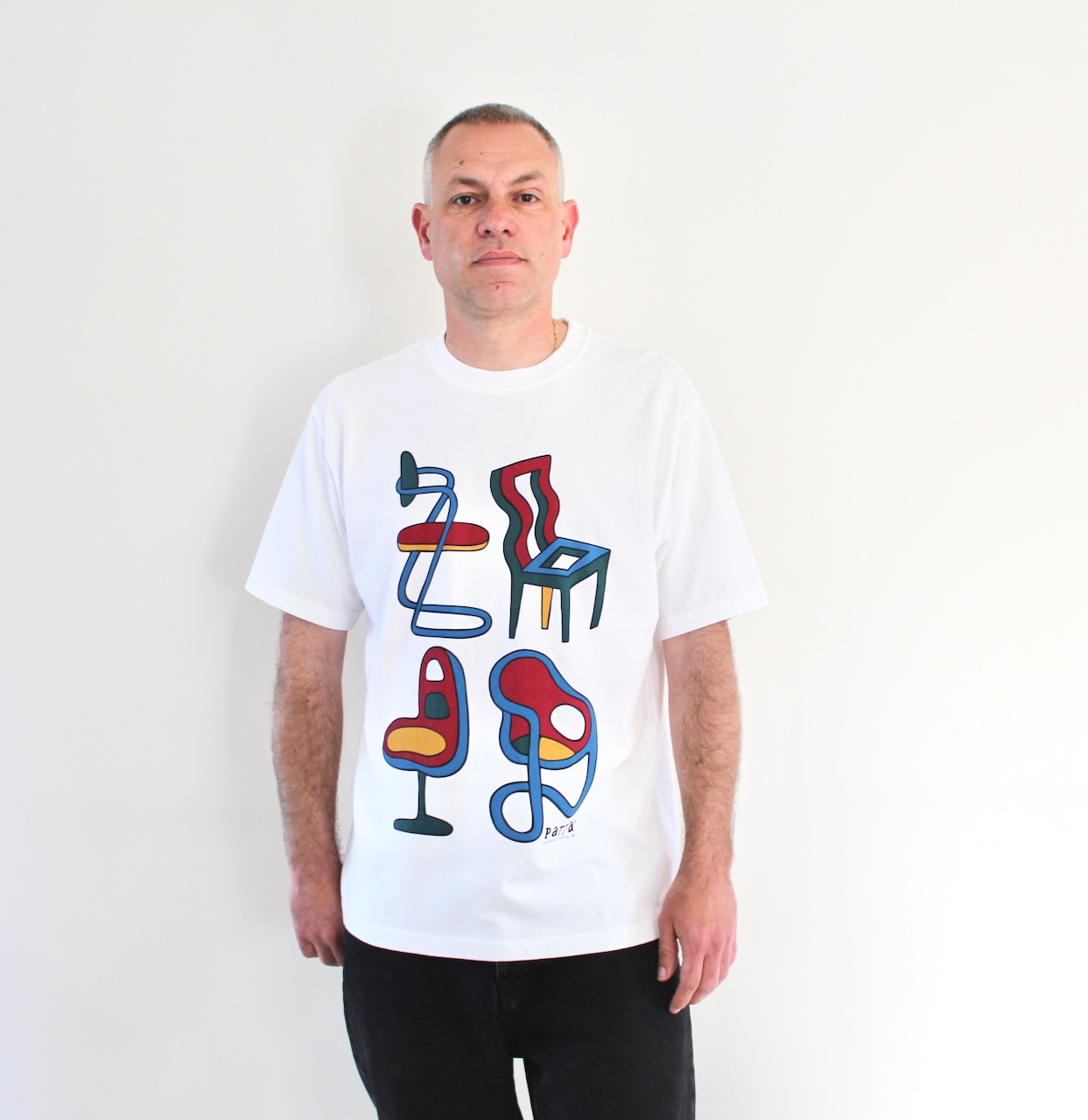 By Parra Unreasonable Chairs T-shirt white