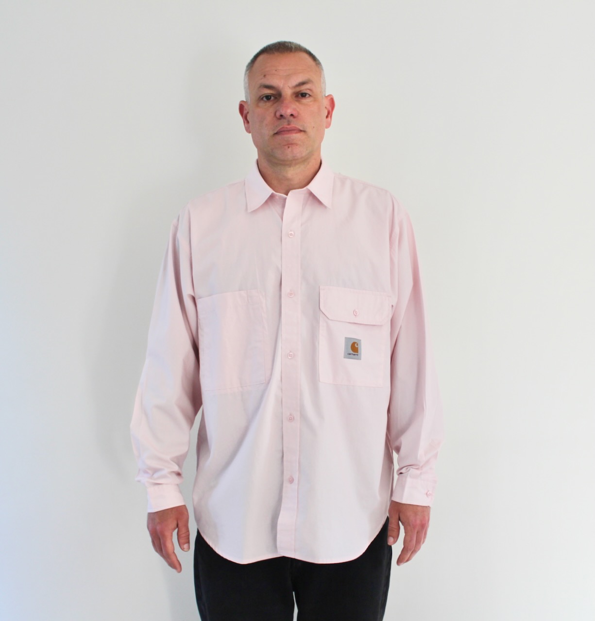 Carhartt Wip Irwin Shirt LS Air Pink