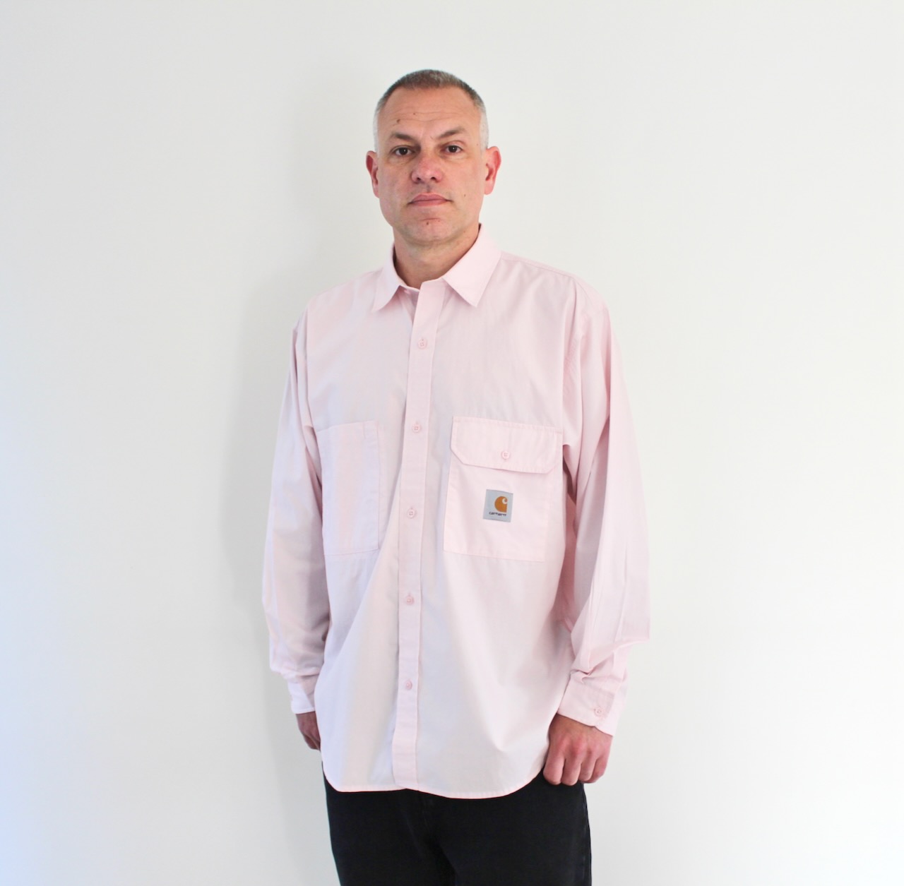 Carhartt Wip Irwin Shirt LS Air Pink
