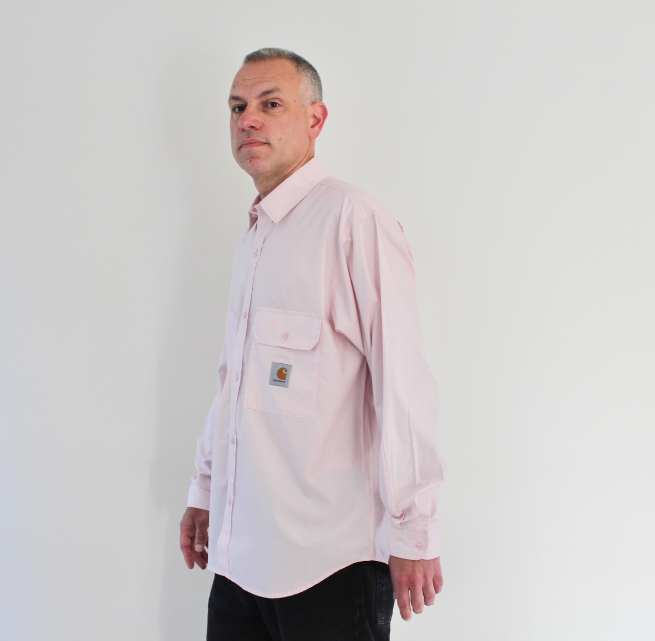 Carhartt Wip Irwin Shirt LS Air Pink