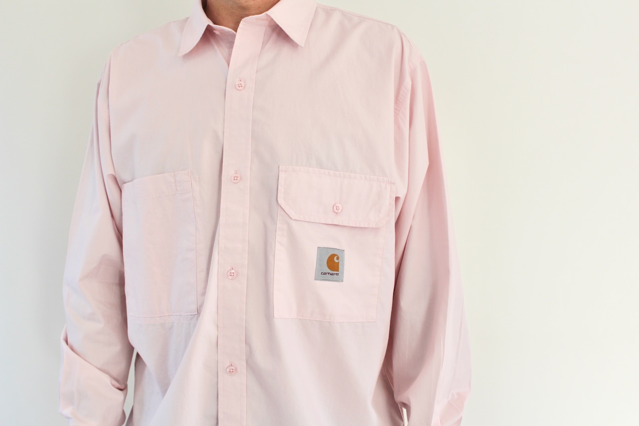Carhartt Wip Irwin Shirt LS Air Pink