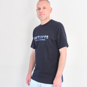 Carhartt Wip Solar Chrome Script T-shirt Dark Navy