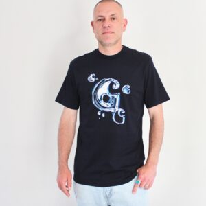 Carhartt Wip Solar Chrome C-logo T-shirt Dark Navy