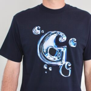 Carhartt Wip Solar Chrome C-logo T-shirt Dark Navy