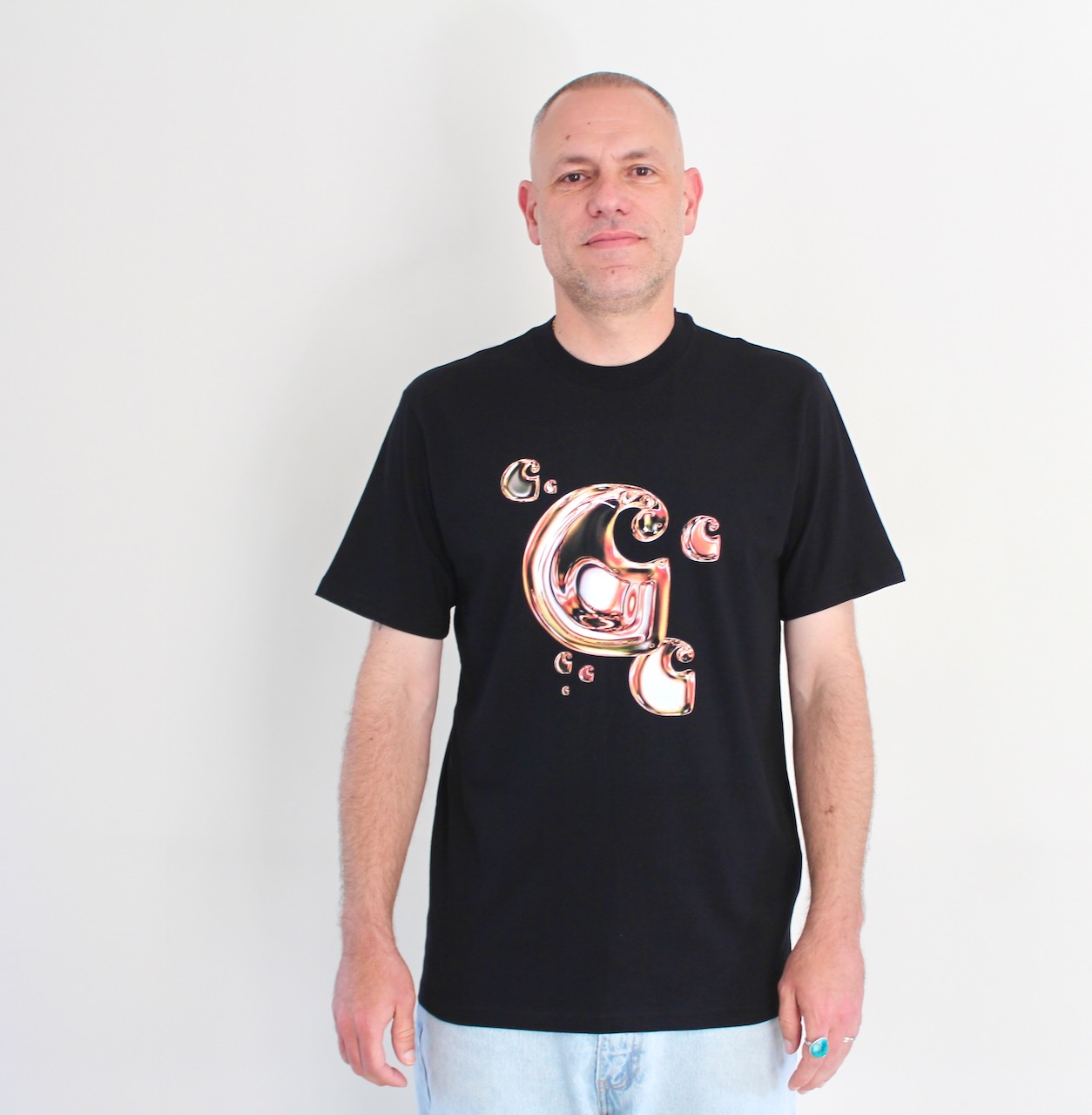 Carhartt Wip Solar Chrome C-logo T-shirt Black