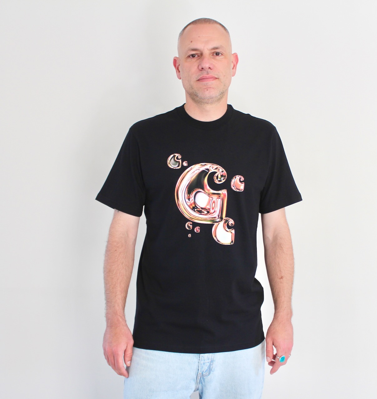 Carhartt Wip Solar Chrome C-logo T-shirt Black