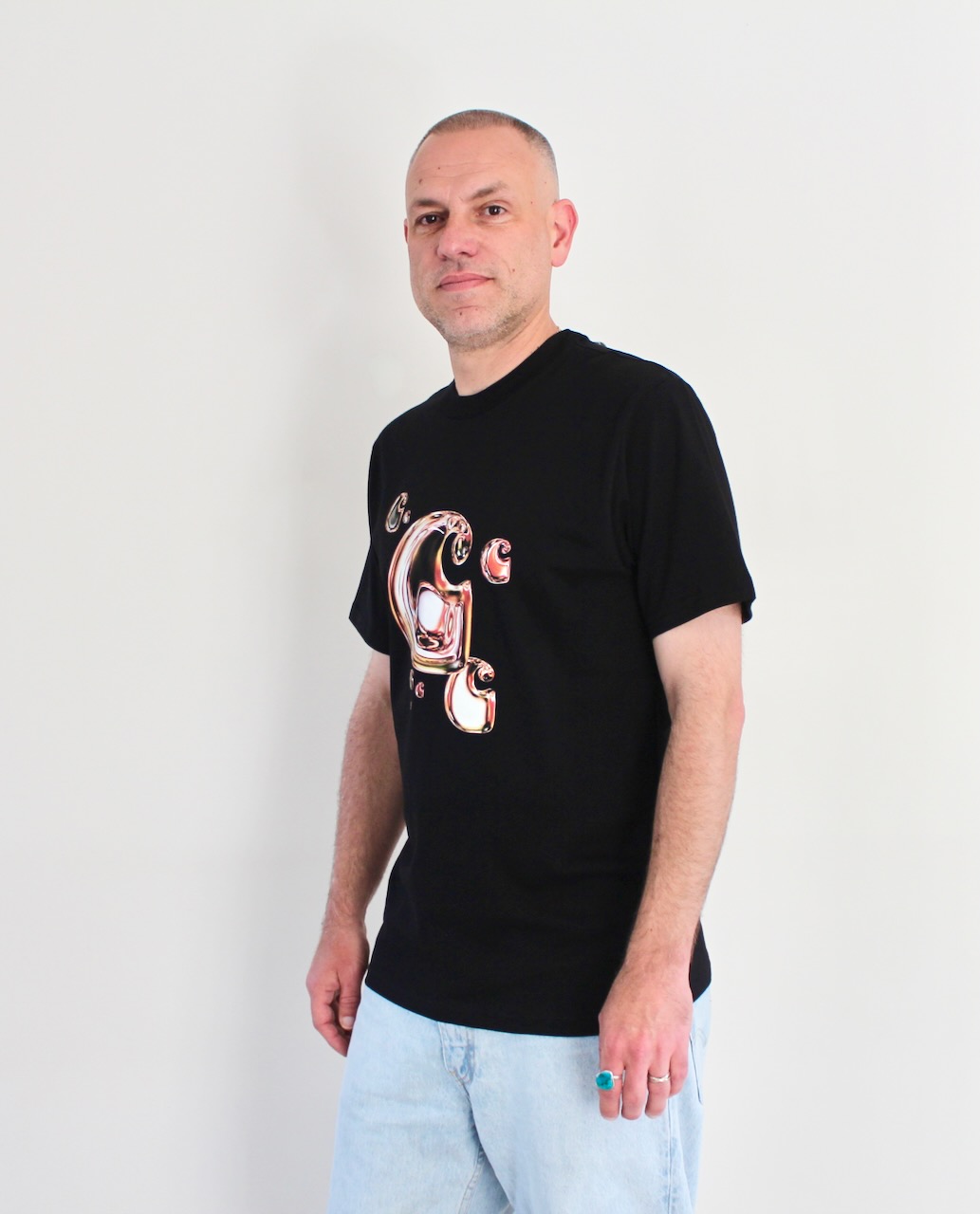 Carhartt Wip Solar Chrome C-logo T-shirt Black