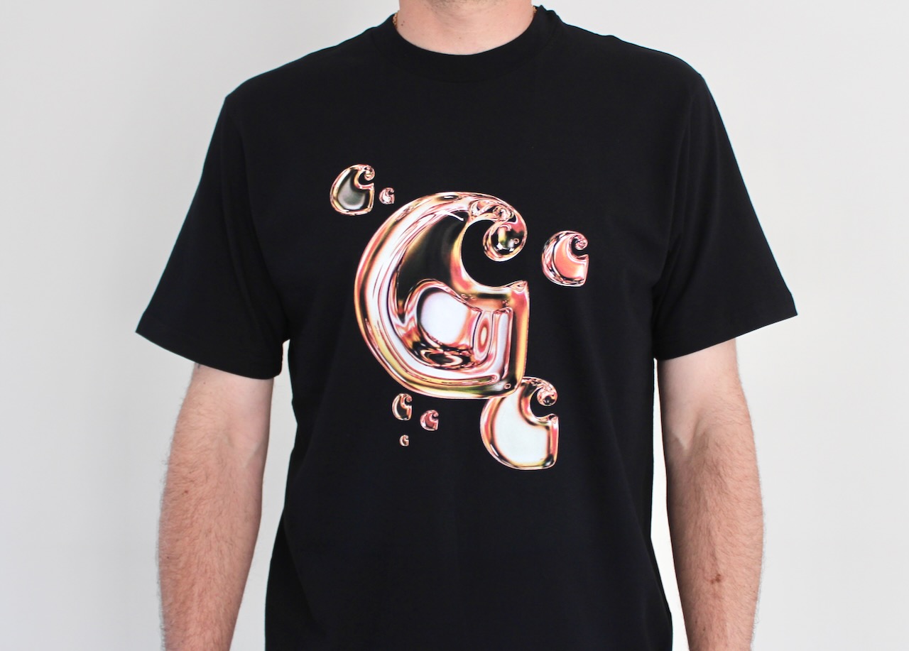 Carhartt Wip Solar Chrome C-logo T-shirt Black
