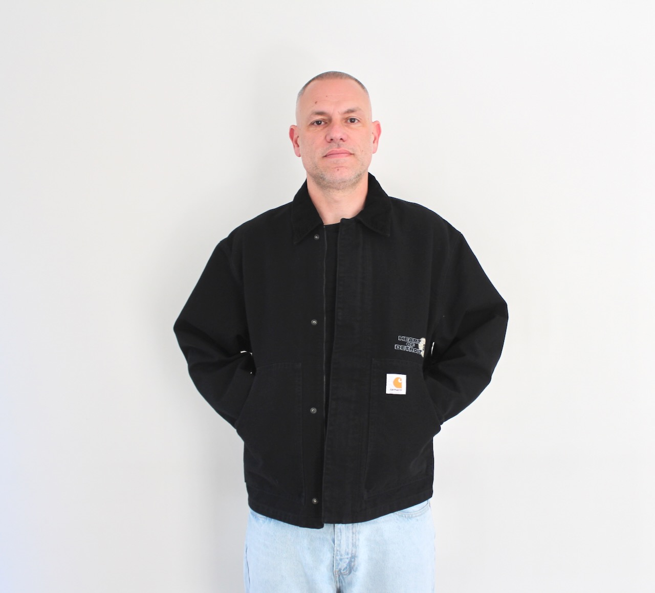 Carhartt Wip OG Arcan Graphic Jacket Black Heavy Stone wash