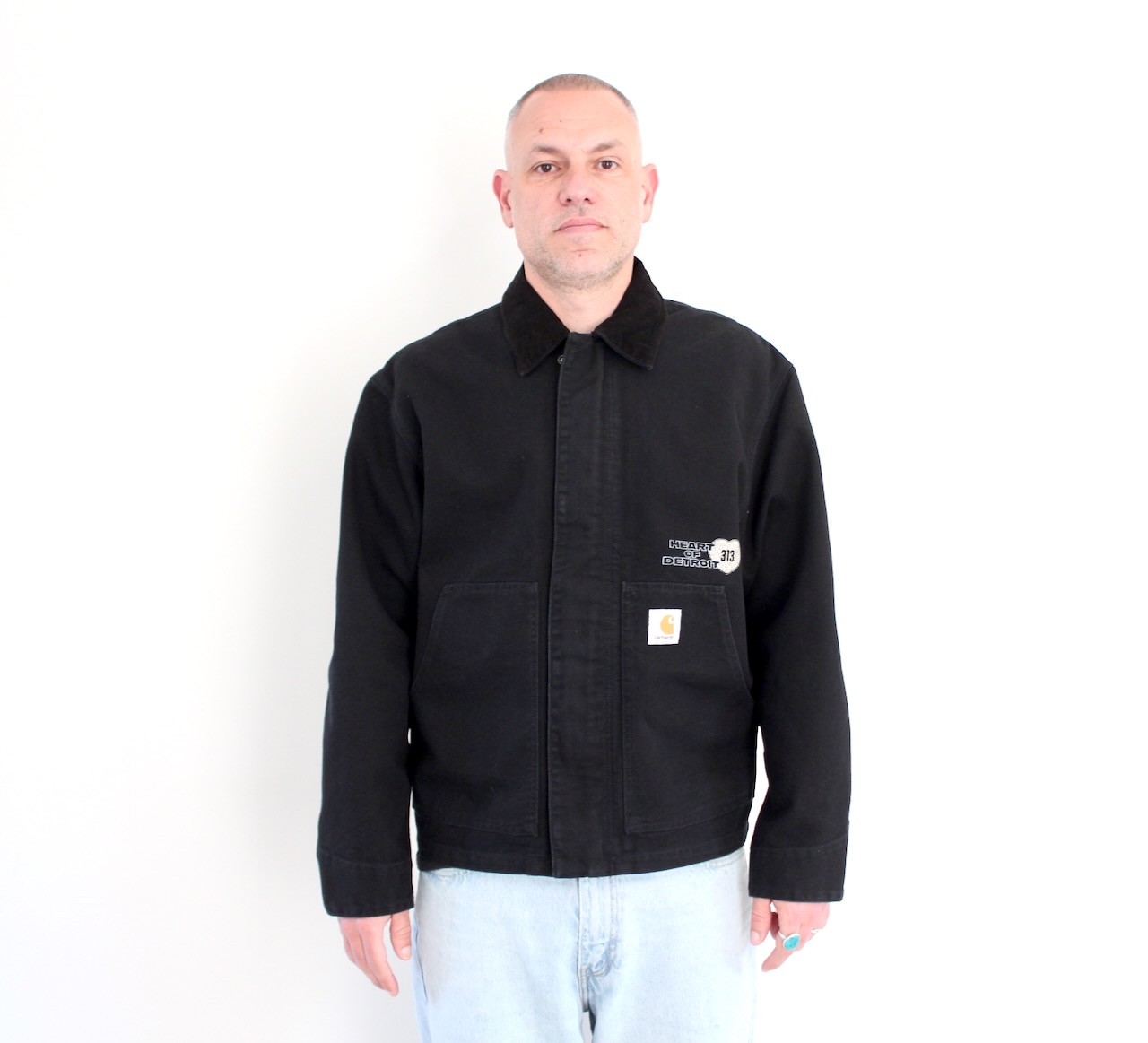 Carhartt Wip OG Arcan Graphic Jacket Black Heavy Stone wash