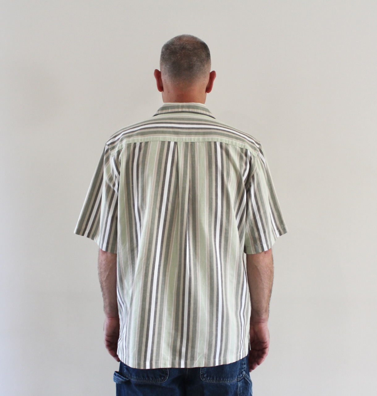 Carhartt Wip Folsey Shirt Stripe Pale Olive