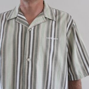 Carhartt Wip Folsey Shirt Stripe Pale Olive
