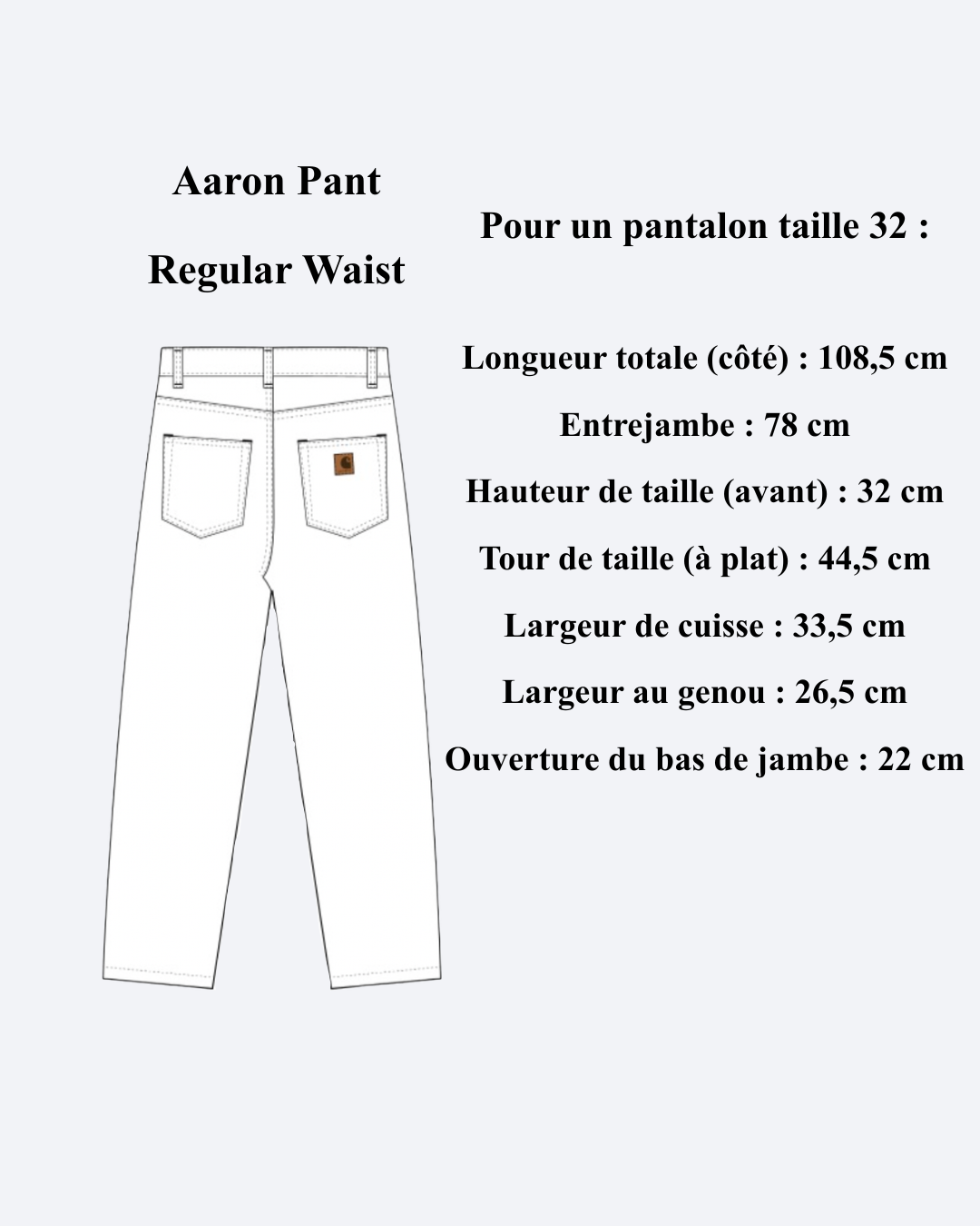 Aaron Pant Blue Stone Bleached