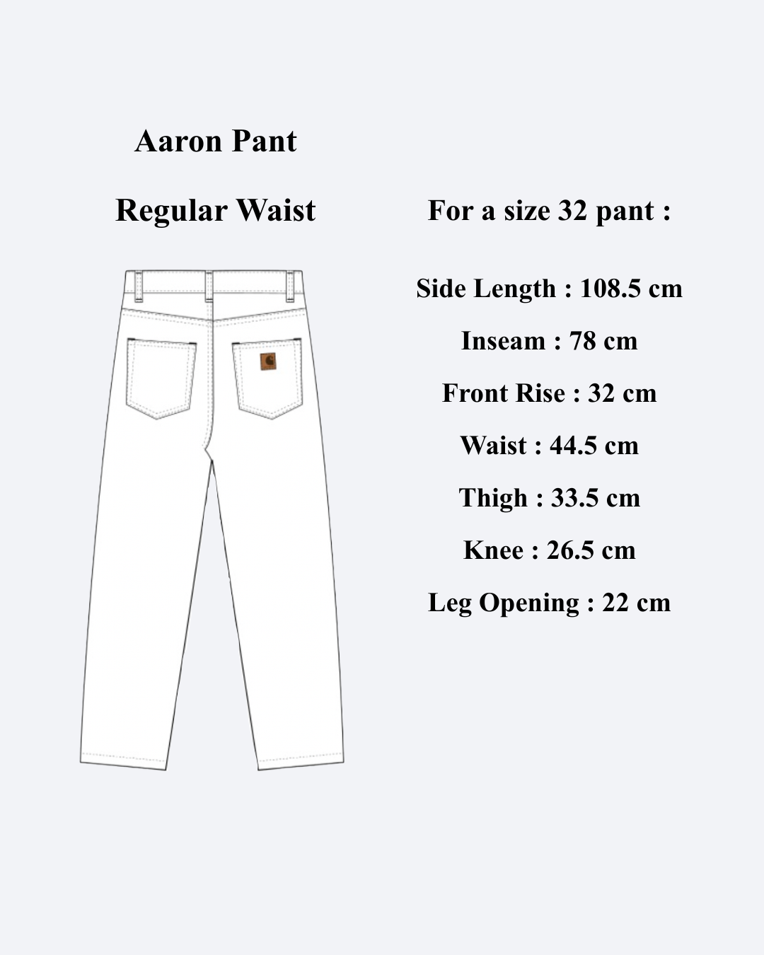 Aaron Pant Blue Stone Bleached