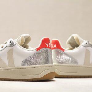 Veja V10 Prime Leather White Pierre Silver