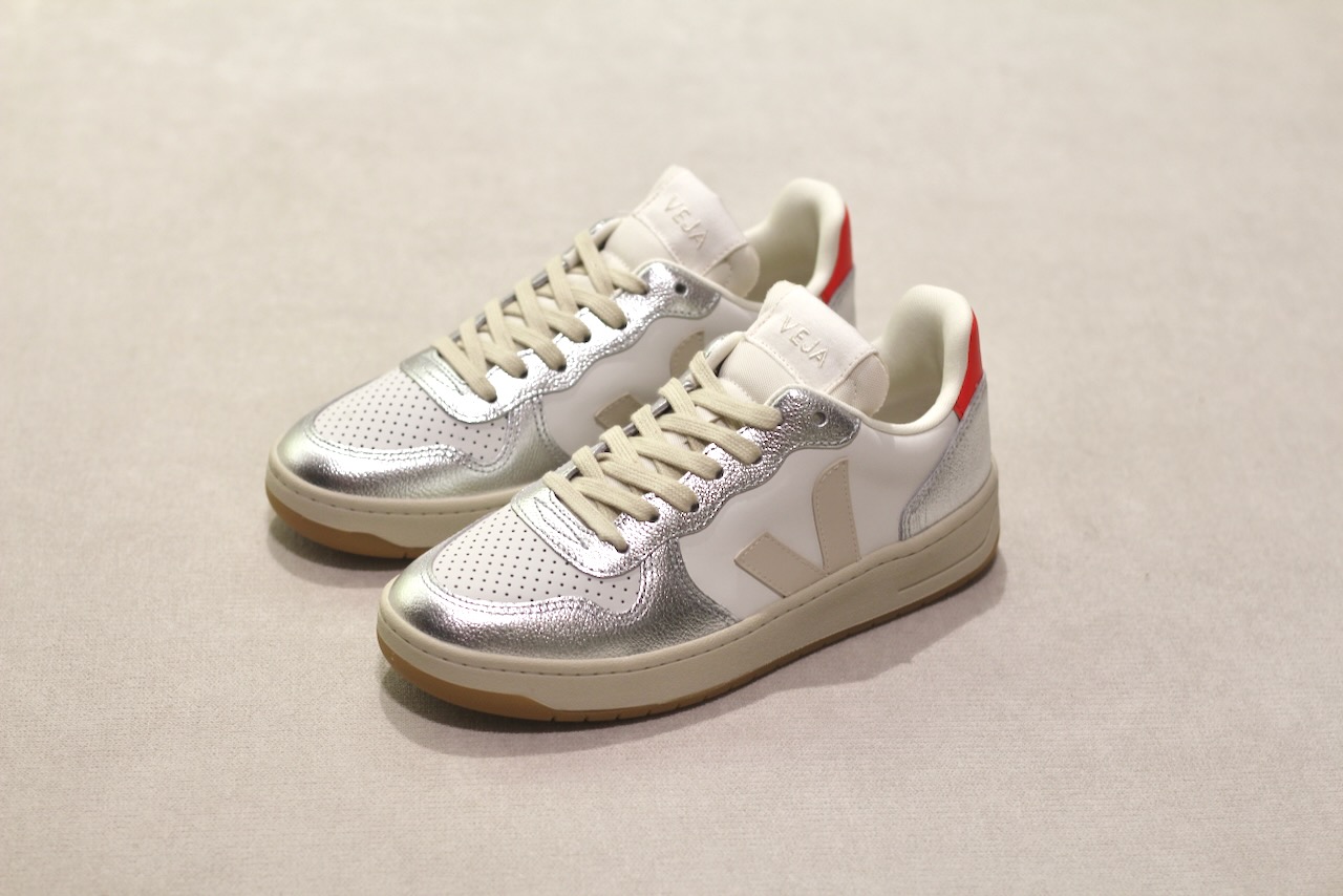 Veja V10 Prime Leather White Pierre Silver