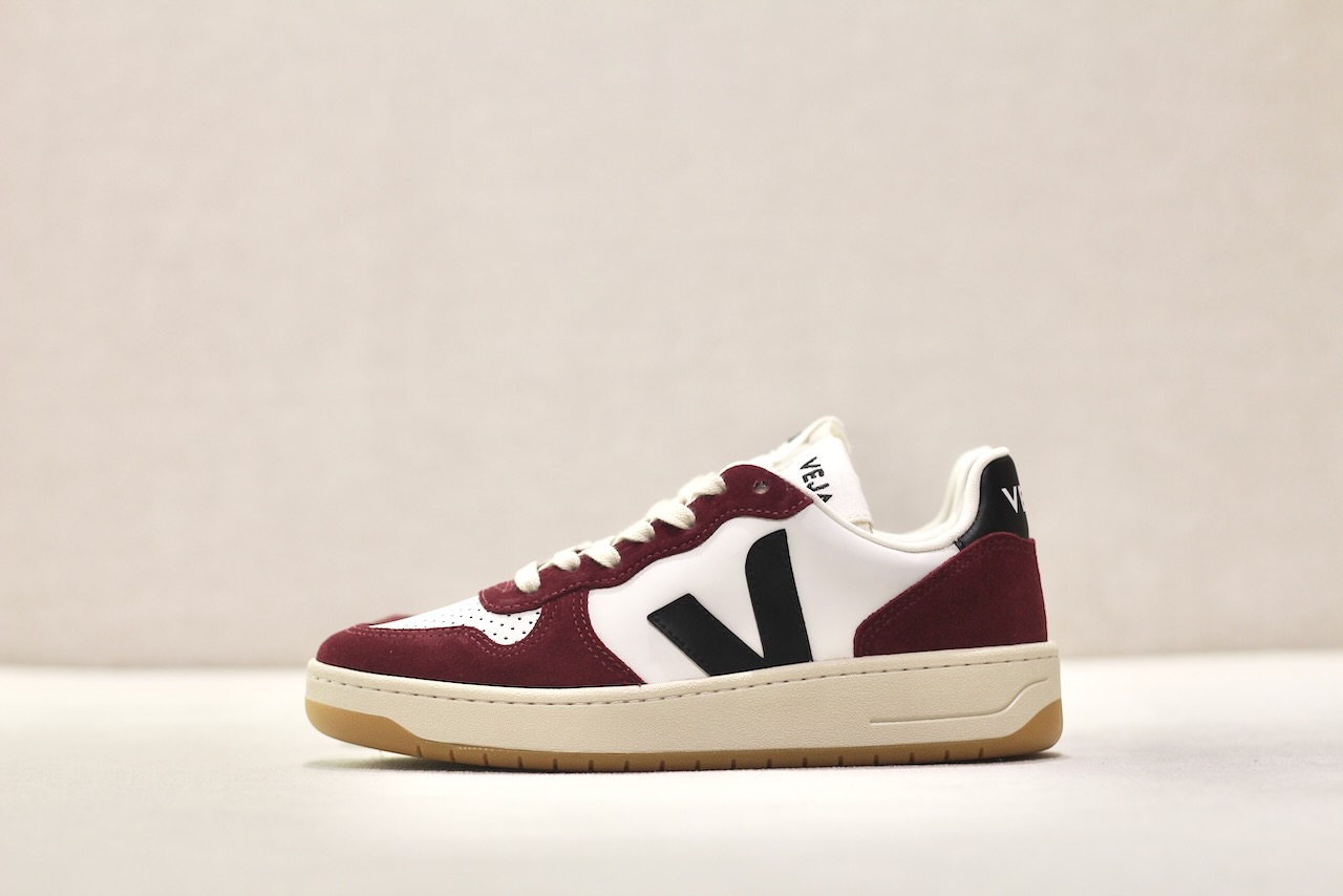 Veja V10 Prime Leather White Black Amarante