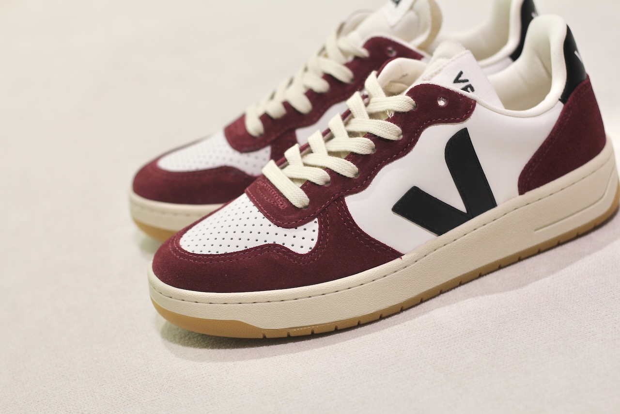 Veja V10 Prime Leather White Black Amarante