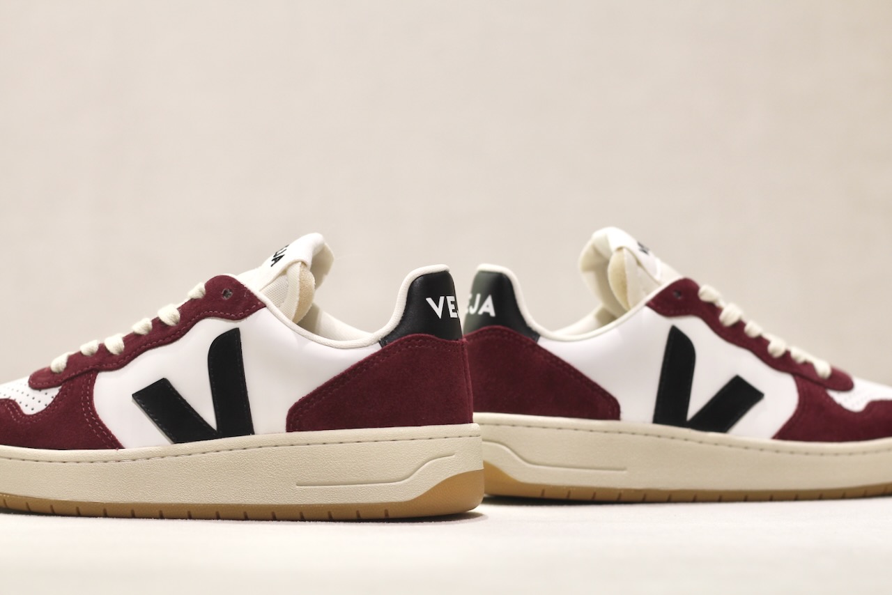 Veja V10 Prime Leather White Black Amarante