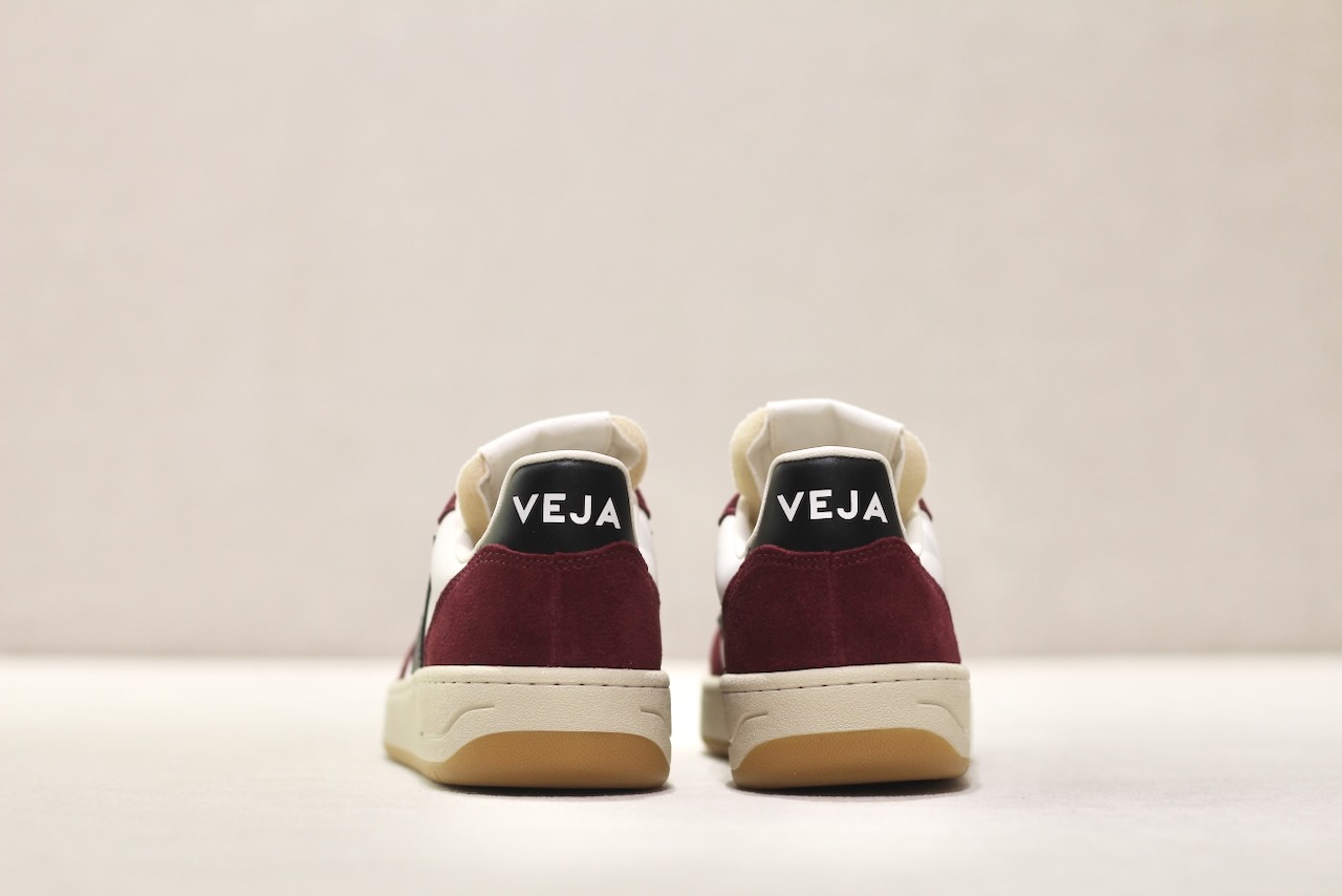 Veja V10 Prime Leather White Black Amarante