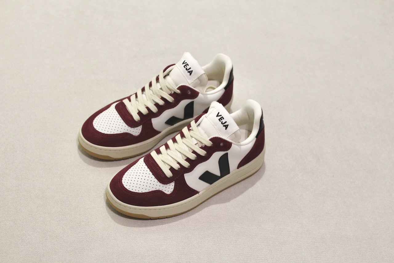 Veja V10 Prime Leather White Black Amarante