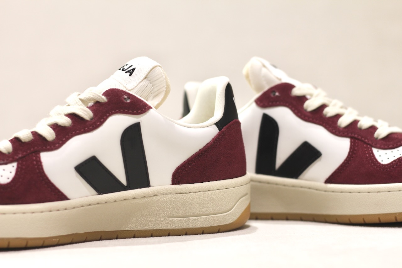 Veja V10 Prime Leather White Black Amarante