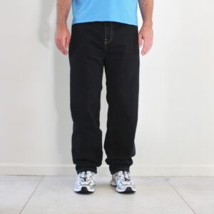 Carhartt Wip Aaron Pant Denim Black Stone Washed