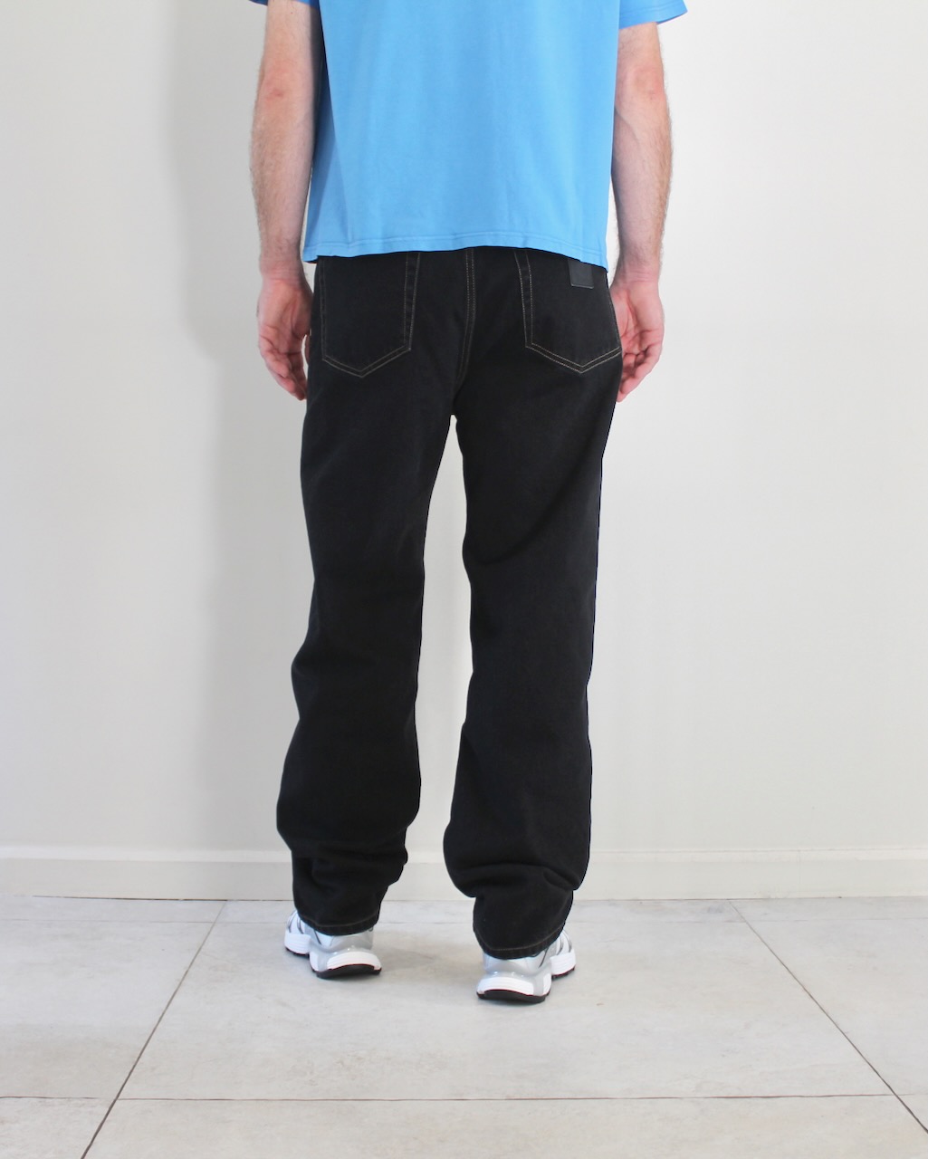 Carhartt Wip Aaron Pant Denim Black Stone Washed