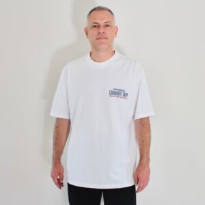 Carhatt Wip Arcan T-shirt White Heavy Stone Wash