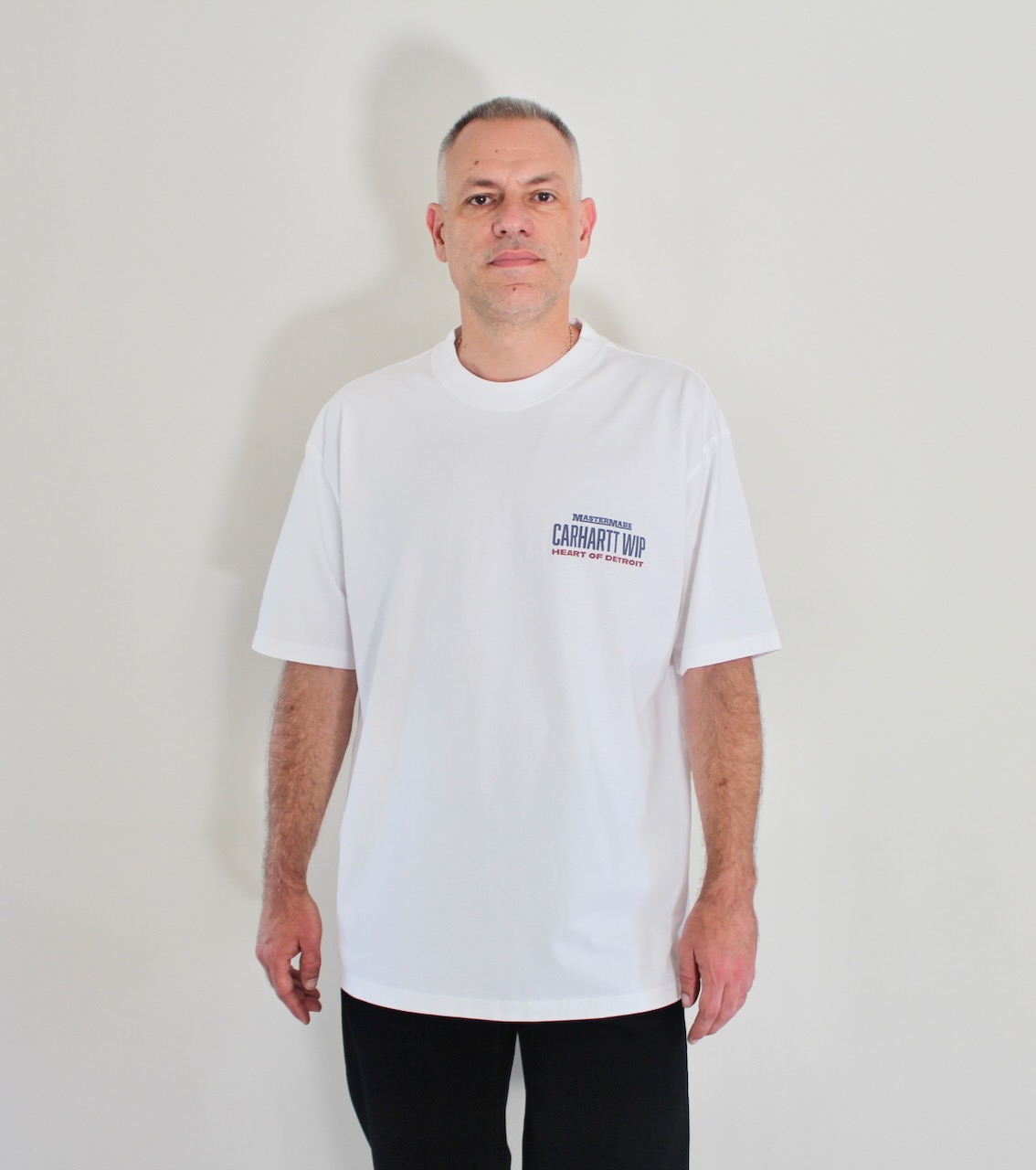 Carhatt Wip Arcan T-shirt White Heavy Stone Wash