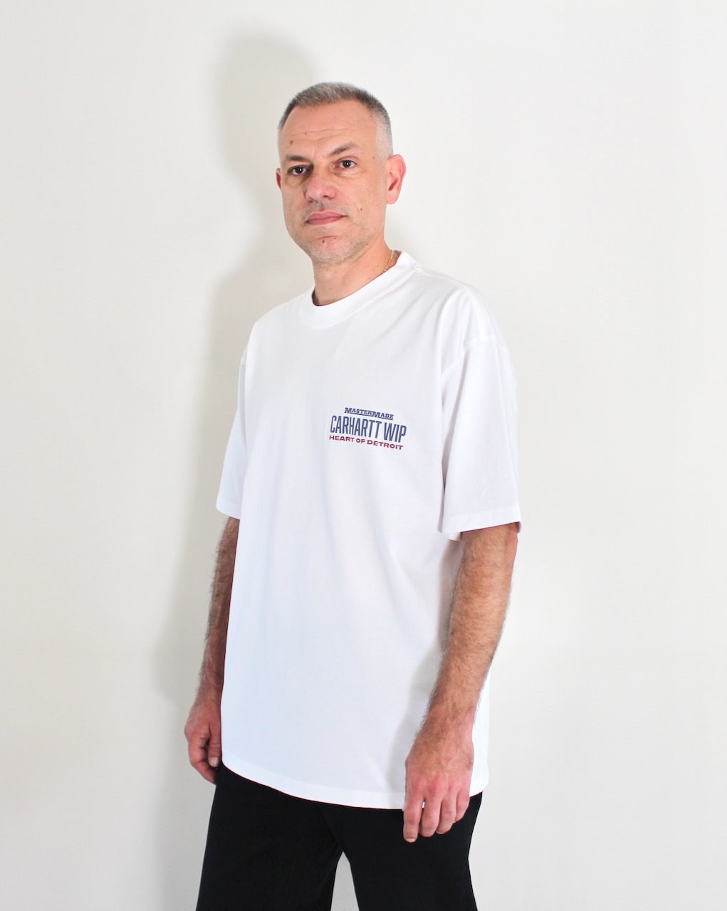 Carhatt Wip Arcan T-shirt White Heavy Stone Wash