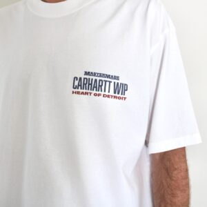 Carhatt Wip Arcan T-shirt White Heavy Stone Wash