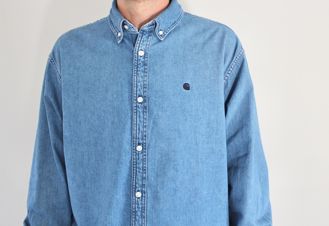 Carhartt Wip Lucas Shirt Blue Stone Washed