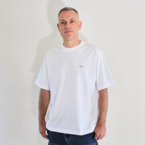 Lacoste Tee Shirt col rond blanc