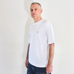 Lacoste Tee Shirt col rond blanc