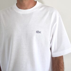 Lacoste Tee Shirt col rond blanc