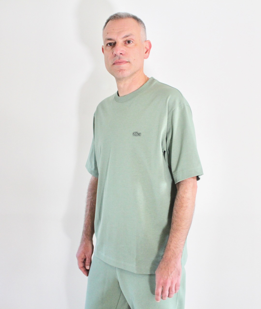 Lacoste Tee-shirt col rond thym