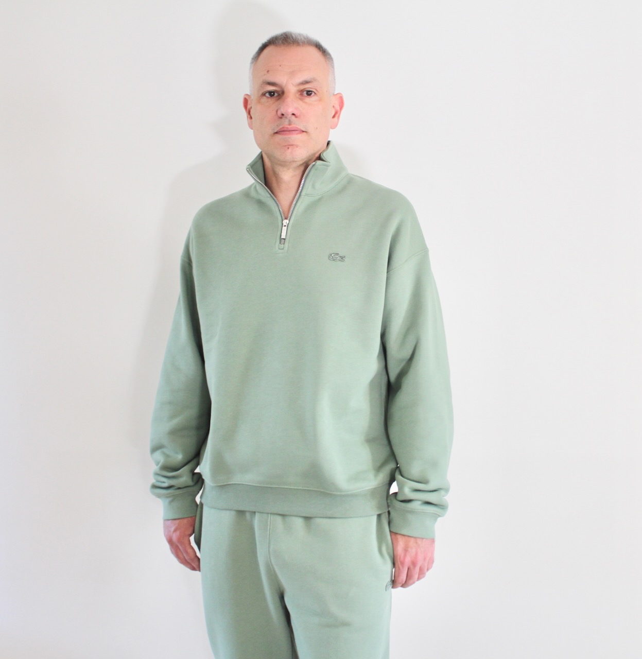 Lacoste Sweat half zip thym