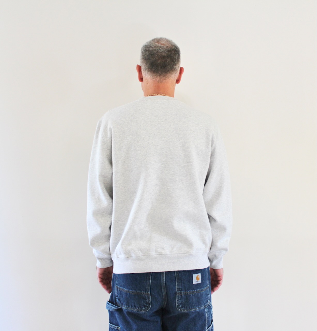 By Parra Sail Bike Crewneck Sweatshirt Heather Grey