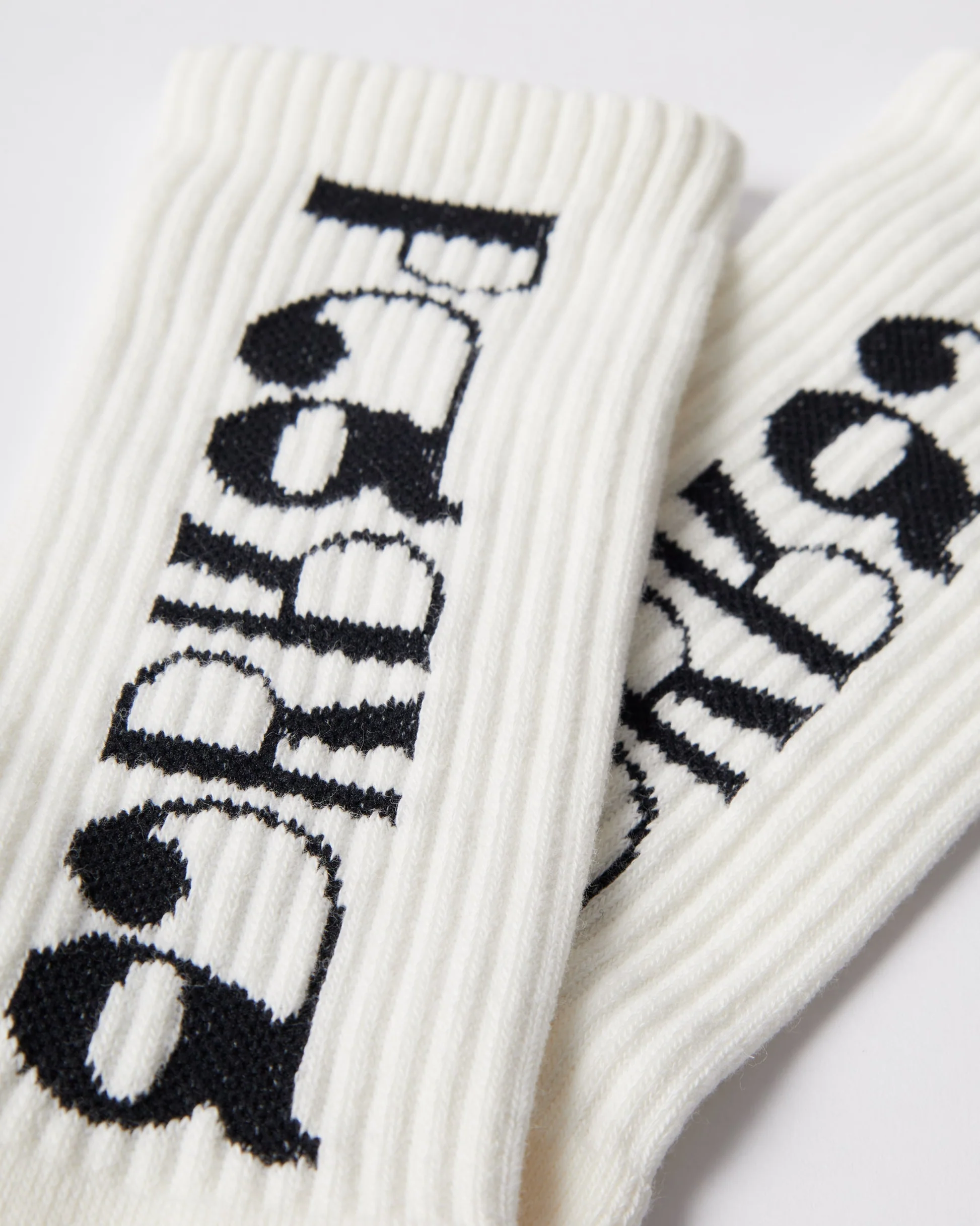 By Parra Tokyo Logo crew socks white