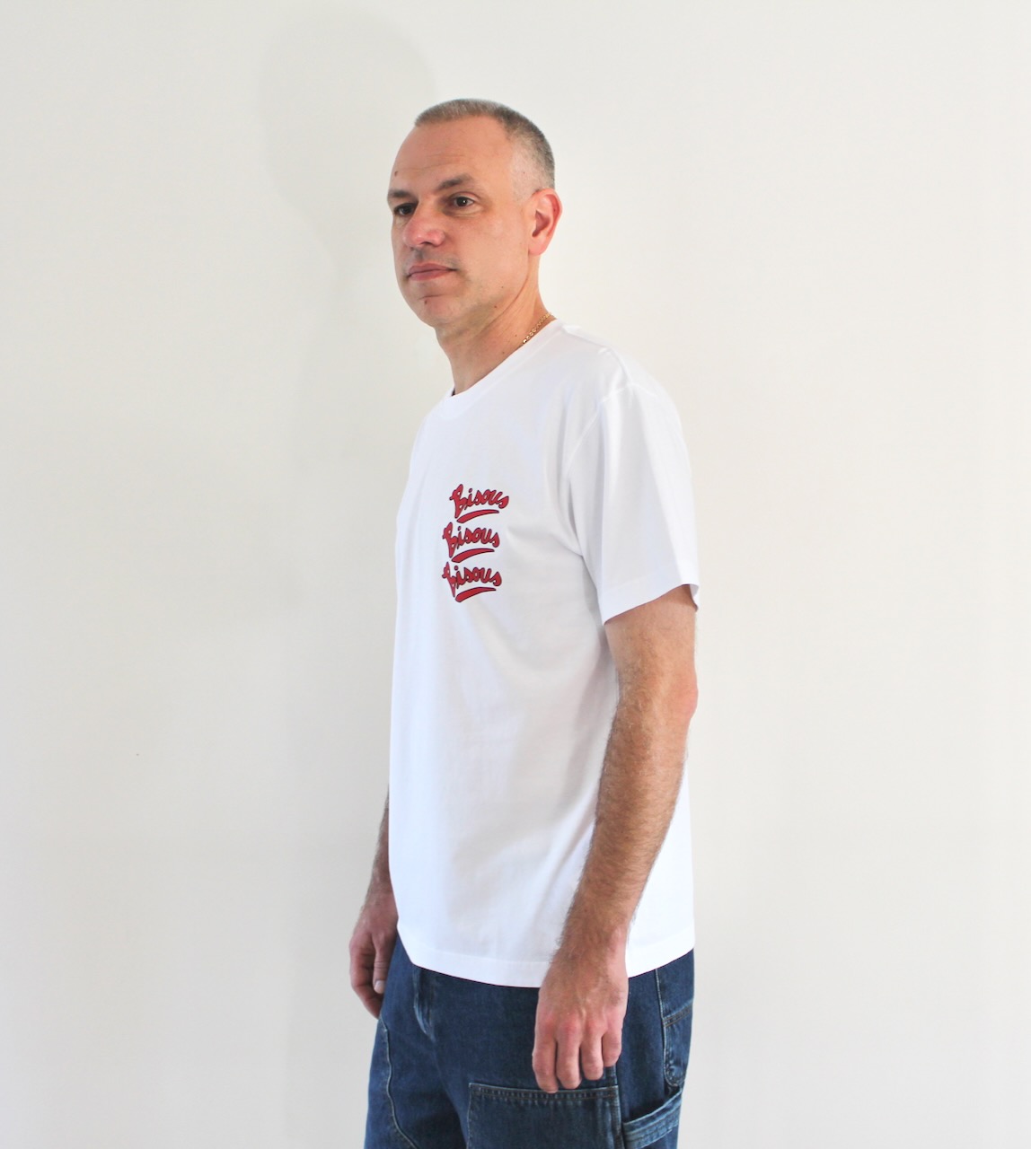 Bisous Gianni Tee White Red