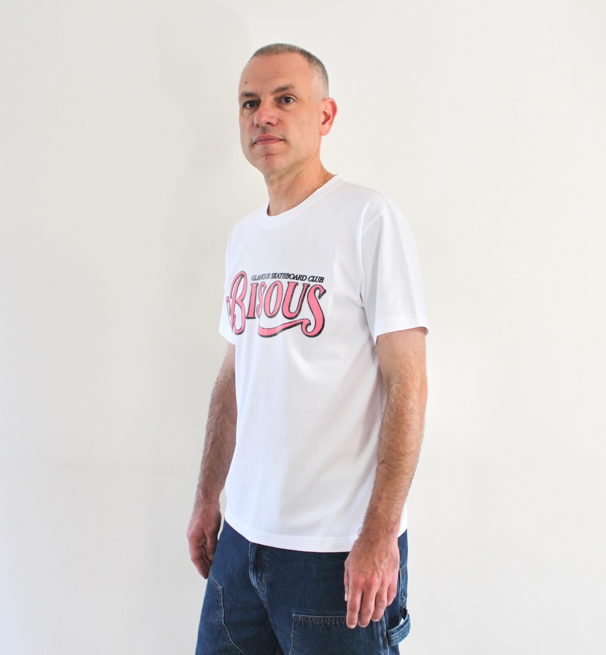 Bisous Tshirt Glamour Caviar White