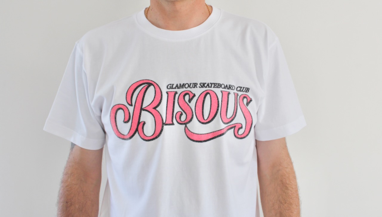 Bisous Tshirt Glamour Caviar White