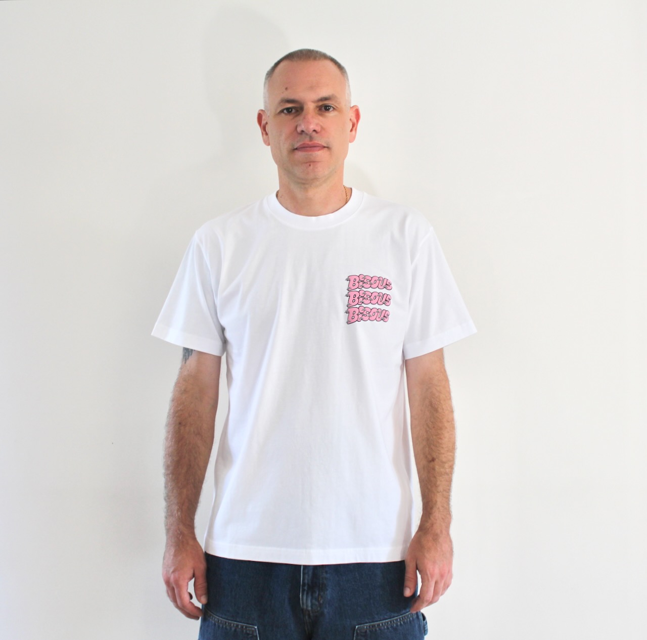 Bisous Tshirt Pablo White