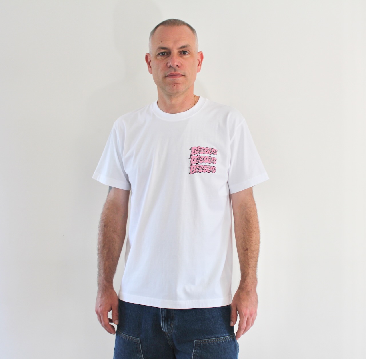 Bisous Tshirt Pablo White